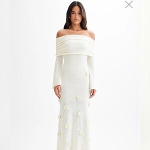 Meshki Off-Shoulder White Dress